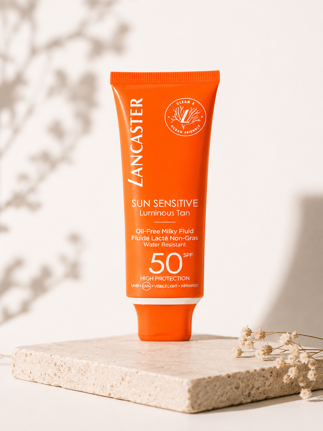 Lancaster Sun Sensitive Luminous Tan Olievrije Melkachtige Vloeibare Zonnebrandcrème SPF50 50ml