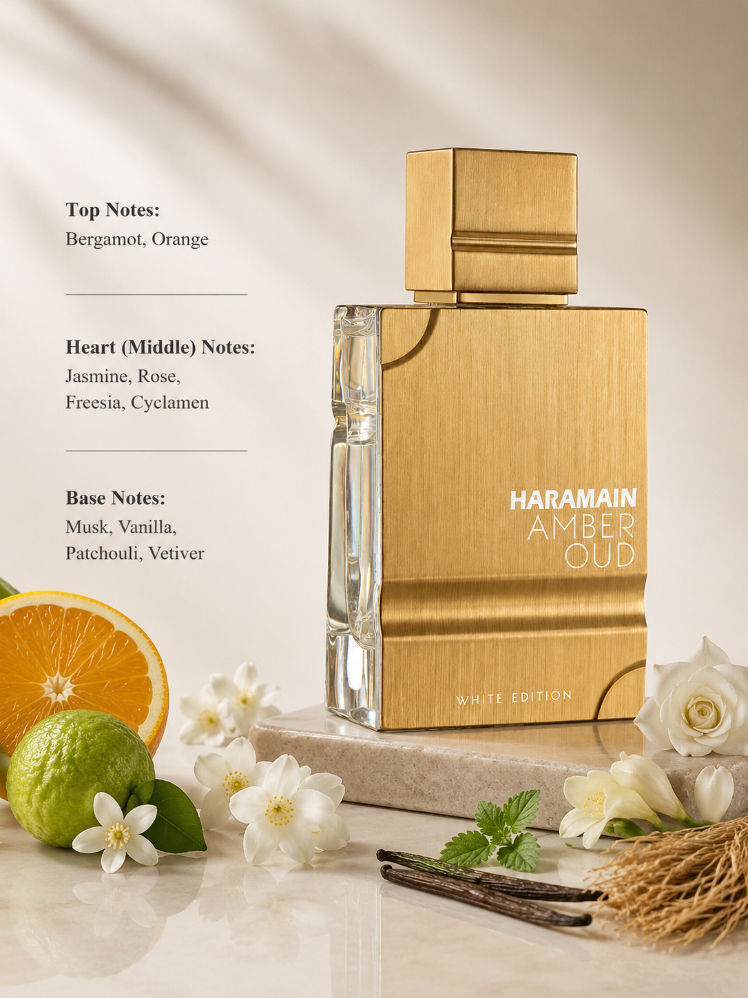 Al Haramain Amber Oud White Edition 60ml EDP - Unisex