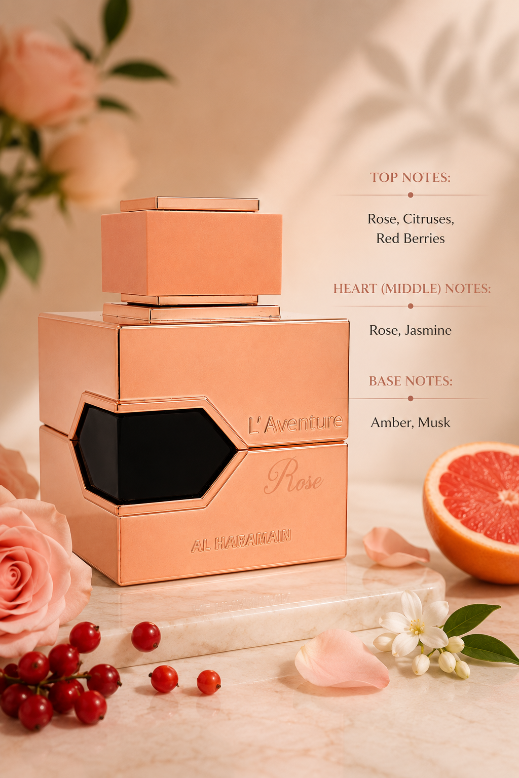 Al Haramain L’Aventure Rose 100ml EDP - Women