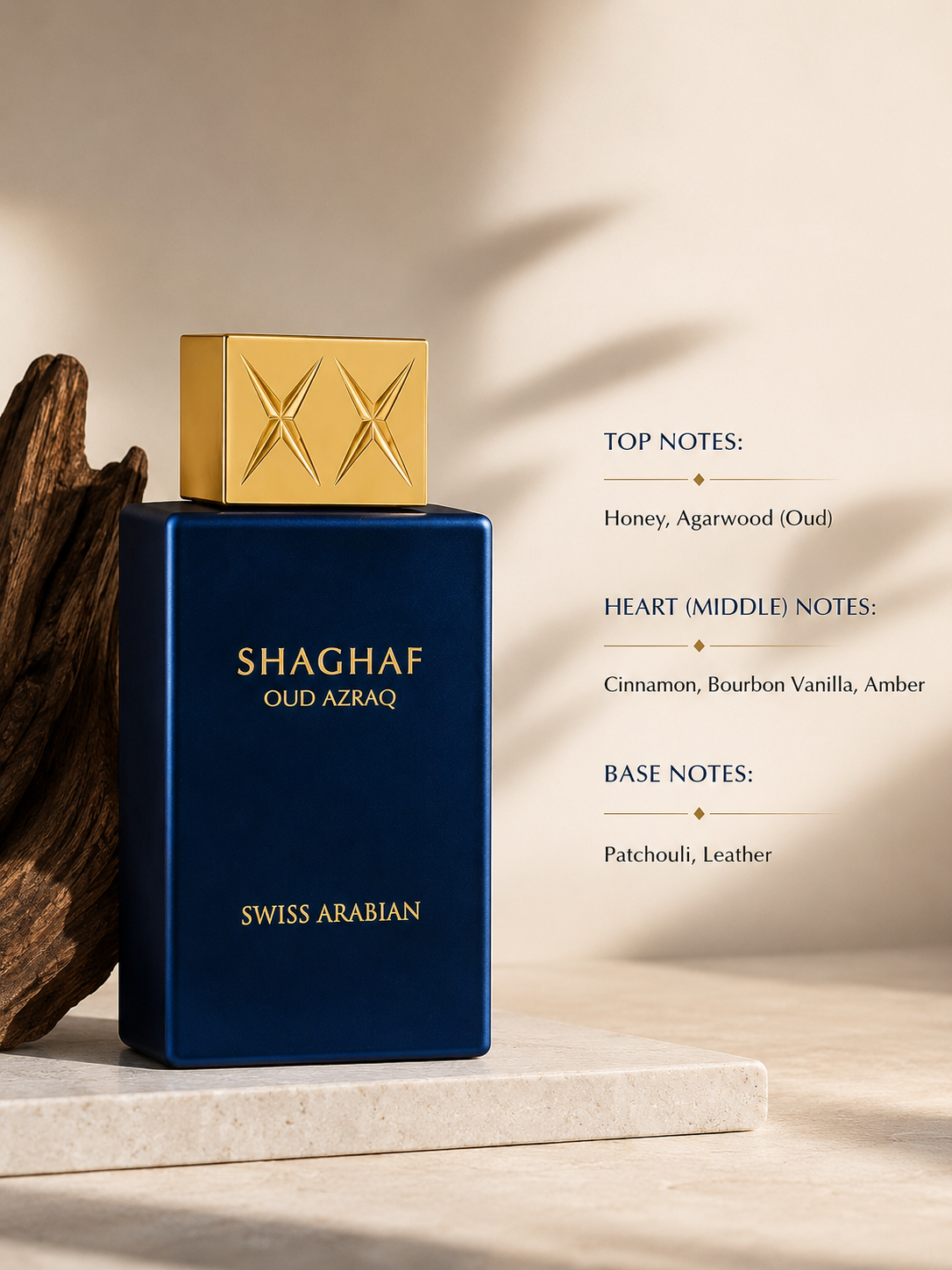 Zwitserse Arabische Shagaf Oud Azraq 75ml EDP