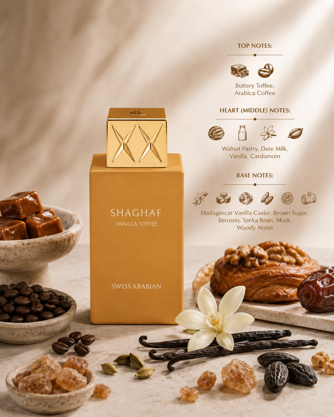 Swiss Arabian Shaghaf Vanilla Toffee 75ml Eau de Parfum