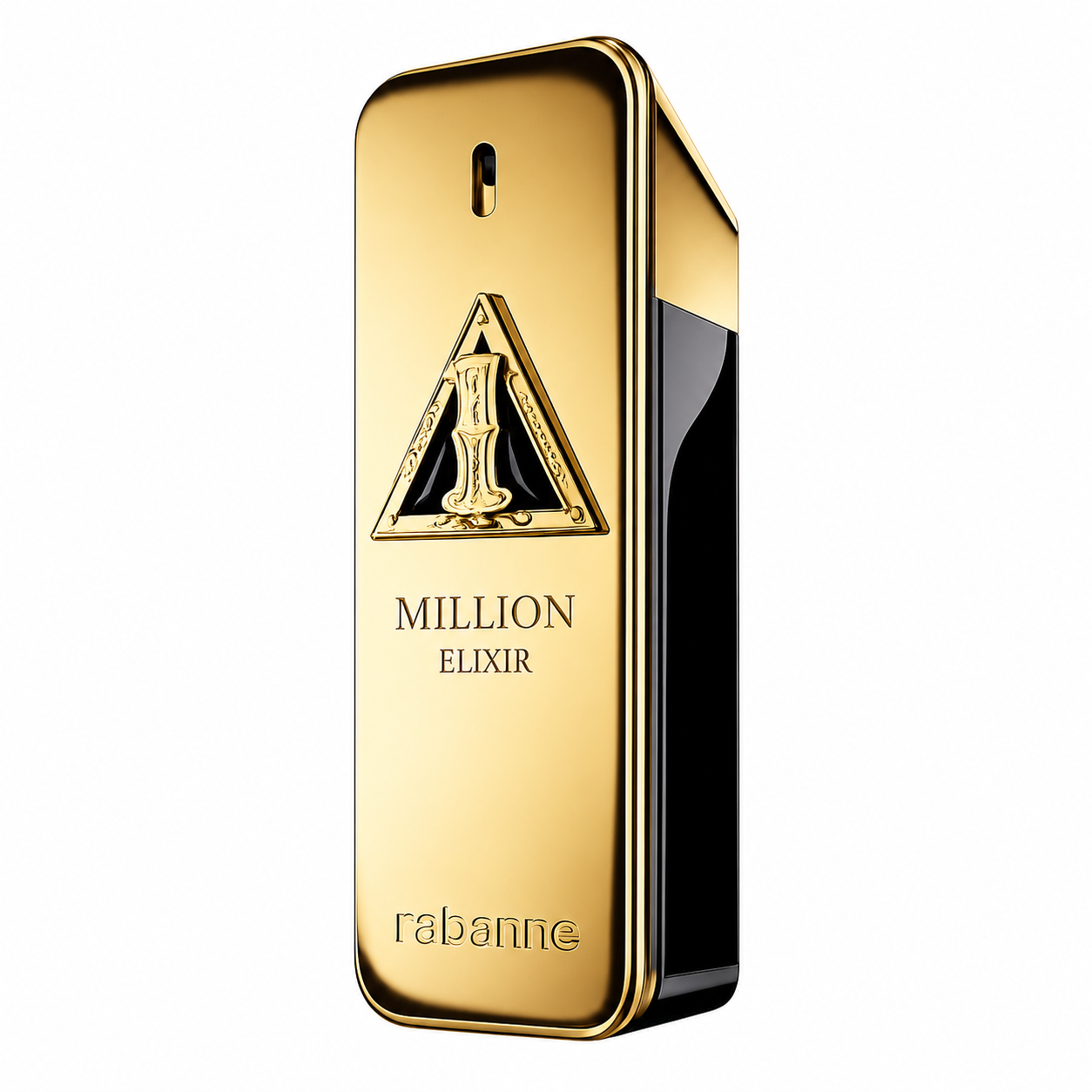 Rabanne 1 Million Elixir 100ml Parfum Intense - Men, a gold rectangular perfume bottle on a plain white background.