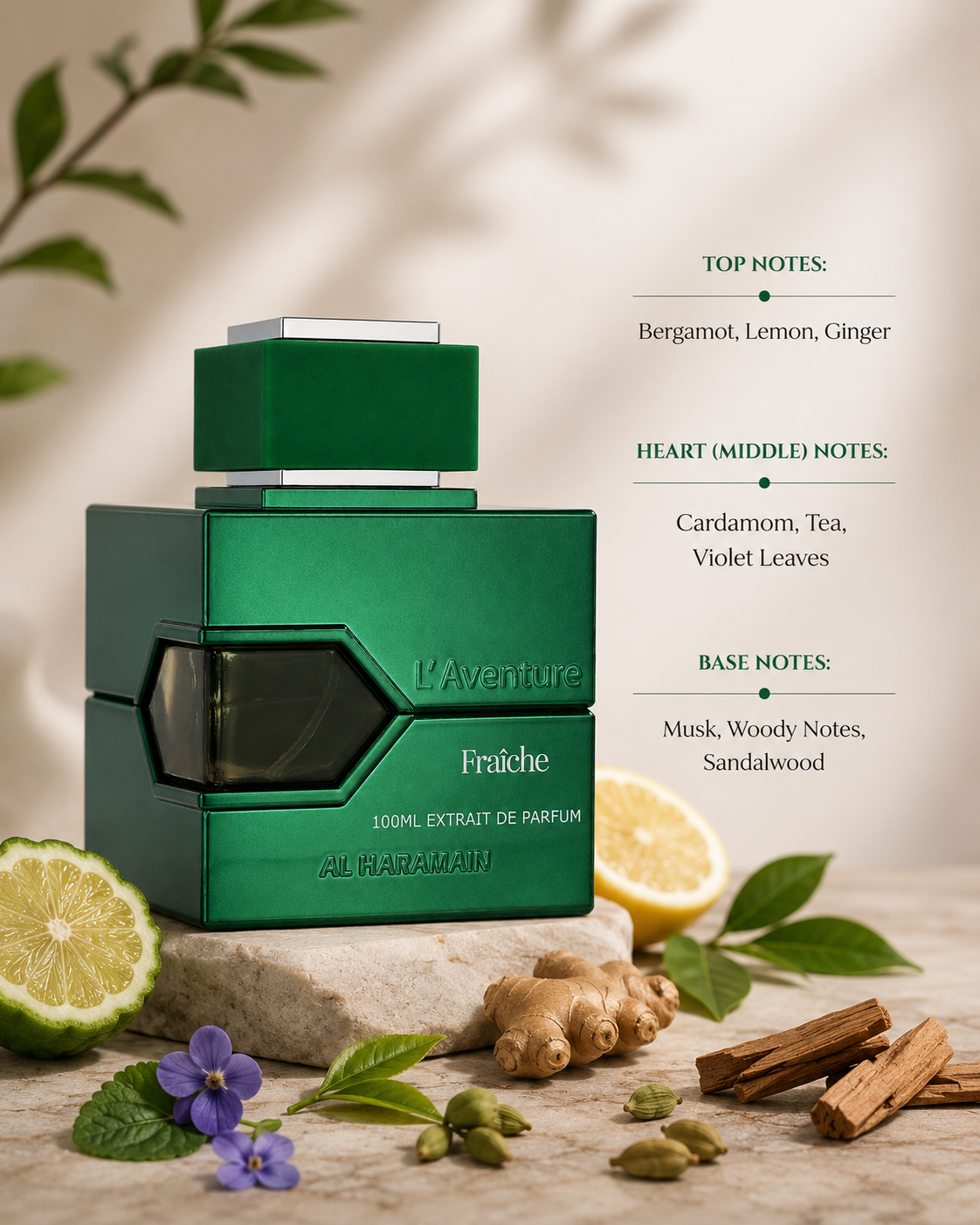 Al Haramain L'Aventure Fraiche 100ml EDP | Unisex Fresh Luxury Perfume