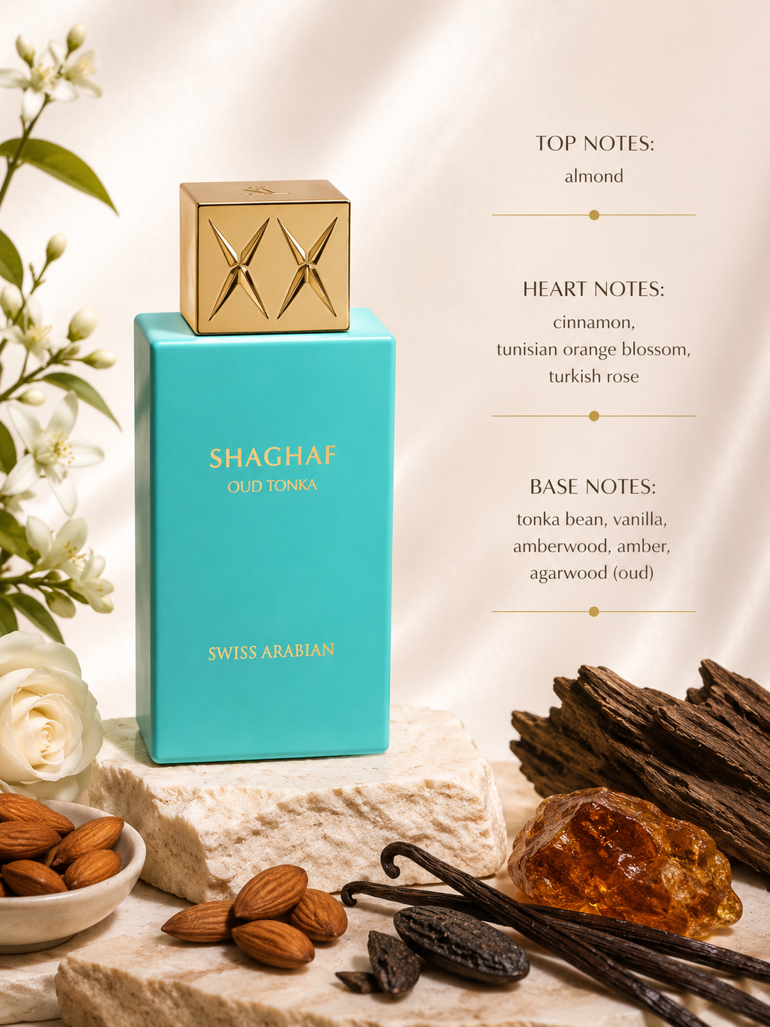 Zwitserse Arabische Shaghaf Oud Tonka 75ml EDP